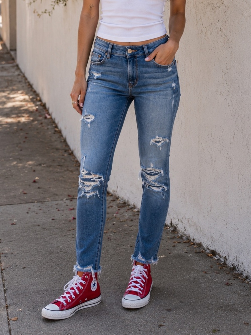 American Eagle High-Rise Jegging Distressed Jeans Size 10 Short